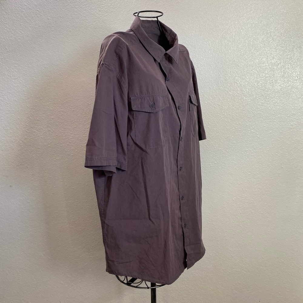 Ecko Unltd Grey collared button up shirt size XL - Picture 3 of 8